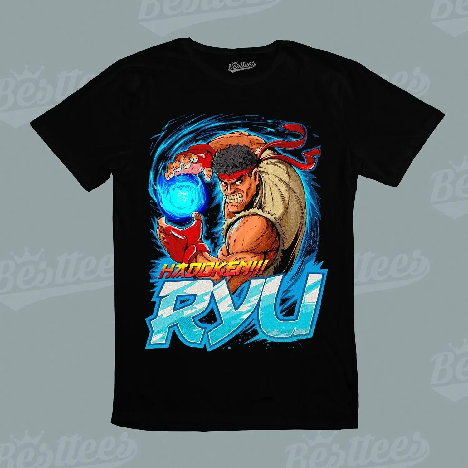 MALE/FEMALE/ Hadoken Ryu Street Fighter Gaming Classic Nitendo T-Shirt