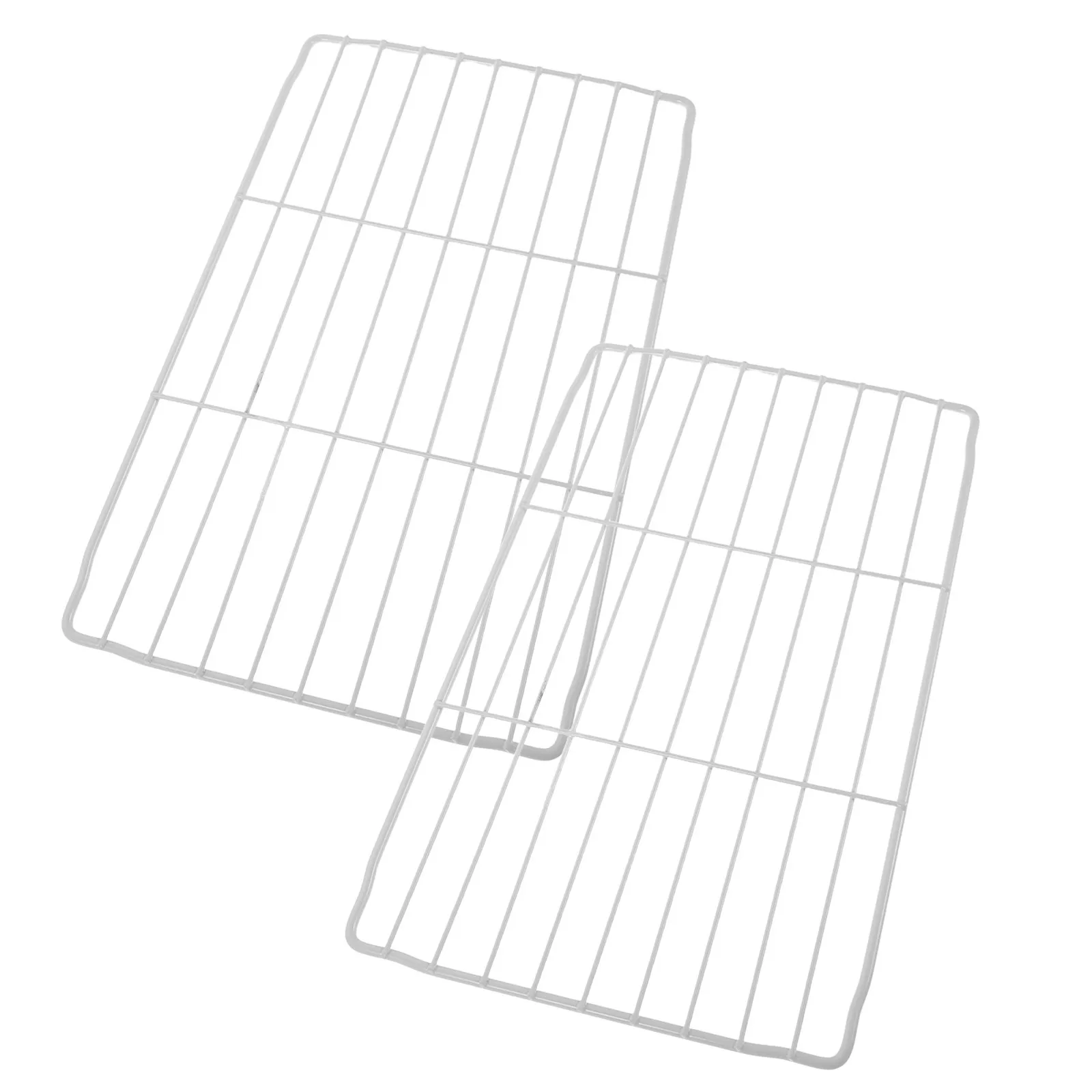 2Pcs Freezer Shelf Rack Internal Storage Wire Grid Metal Organizer Detachable Washable Refrigerator Storage Rack for Kitchen