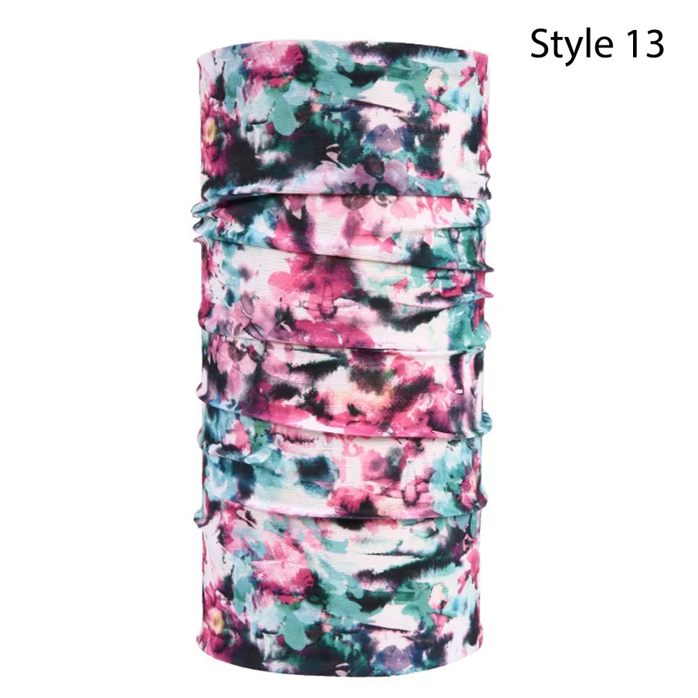 Anti-UV Mask Riding Mask Printed Scarf Motorcycle Turban Sport Headwear Hats Neck Sun Protection Multicolors Cycling Scarf