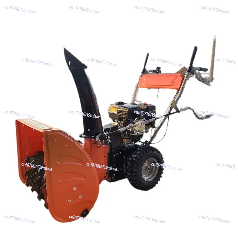 Electric small snow thrower Hand push plow Factory sanitation Snow cleaning removal machine Multifunctional snow thrower
