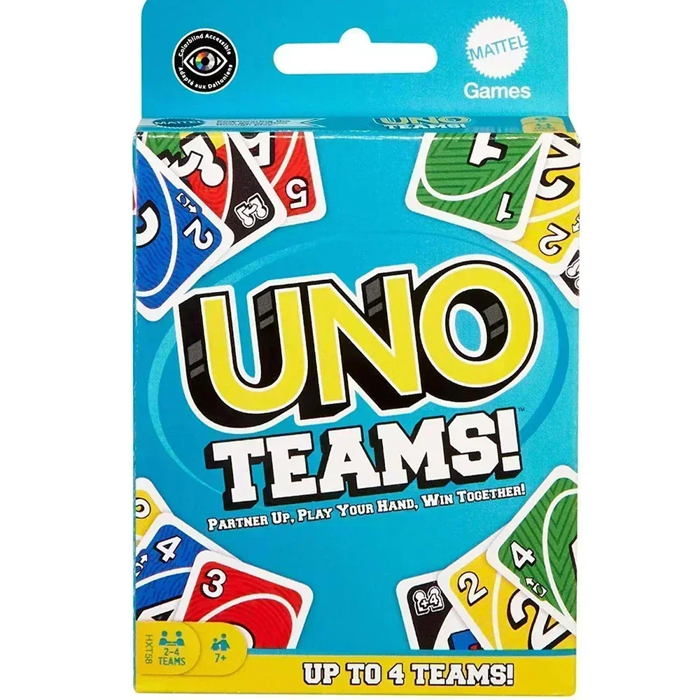 1 pcs  New Uno TEAMS! Game Board Games UNO Cards Table Family Party Entertainment UNO Games Card Toys Children Birthday gift