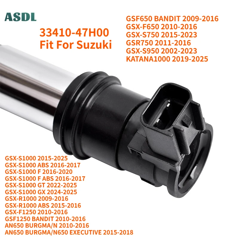 

Motorcycle Ignition Coil Spark Plug Caps For Suzuki GSF650 GSX-F650 GSX-S750 GSX-S950 GSR750 KATANA1000 GSX-S1000 GSXR1000 AN650