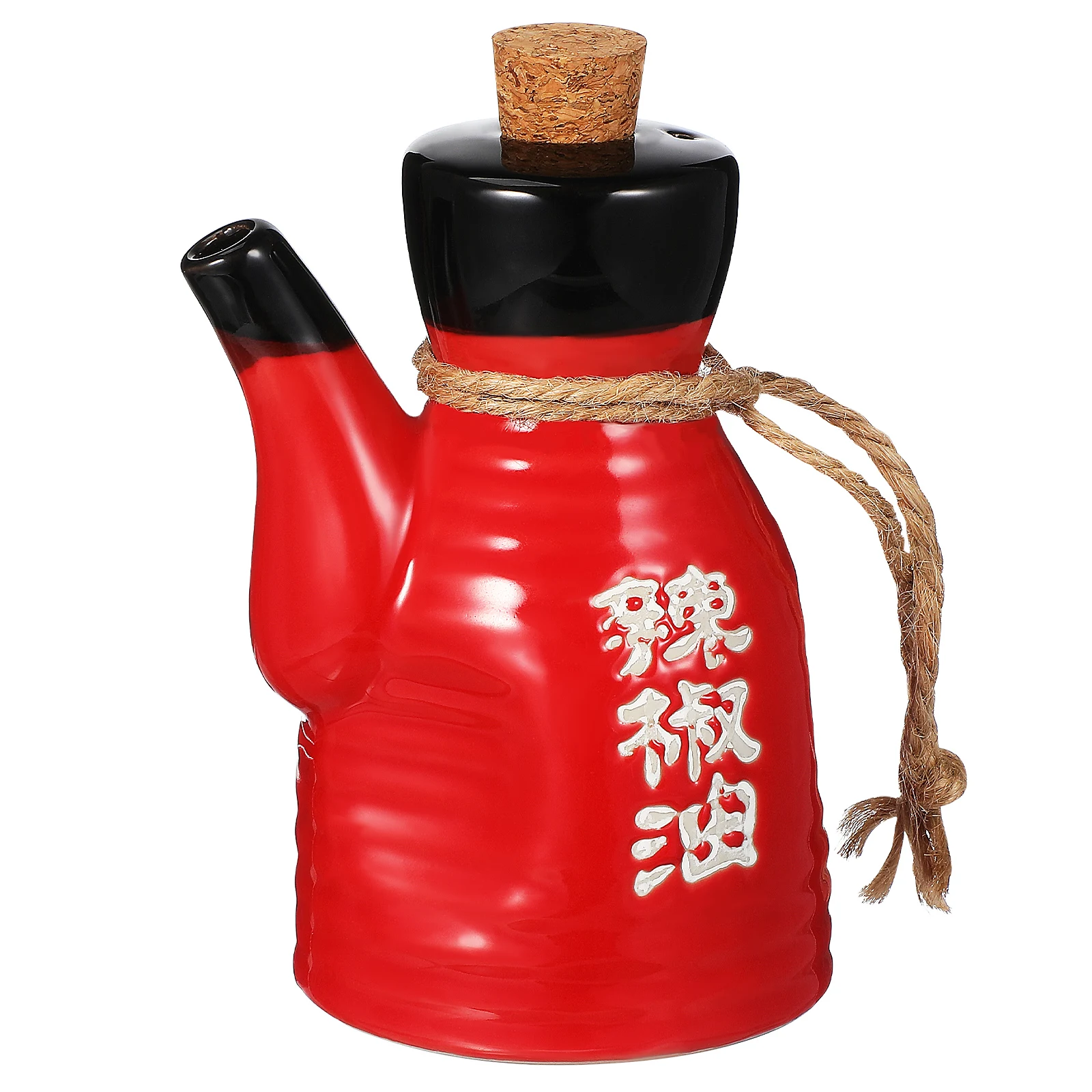 

Ceramic Chili Pepper Seasoning Bottle Japanese Style Oil Pot High Temperature Resistant Kitchen Sauce Container Home Condiment