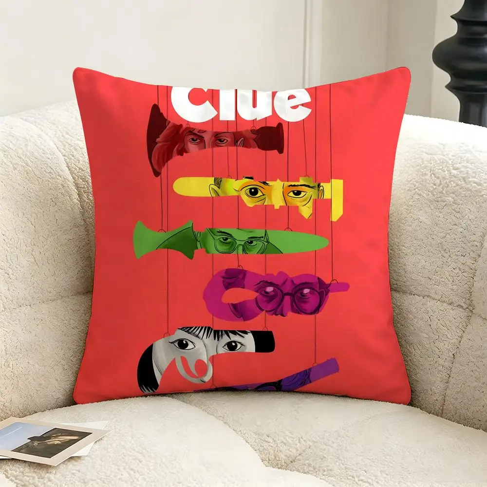 Housse de coussin Game C-CluedoC-Clue, taie d'oreiller, housse de coussin décorative pour canapé, décoration intérieure tendance