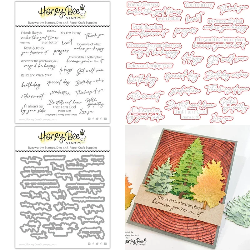 Nowe wciąż angielskie słowa ustawiają wyraźne metalowe matryce do wycinania rękodzieła do robienia scrapbookingu papierowa kartka z życzeniami