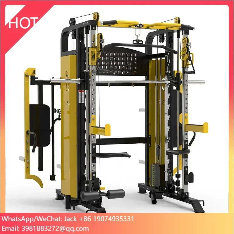 Commercial Smith Machine Gym Equipment manufacturer online, Multi Gym Multi Function Smith Machine Home Gym DY-9000