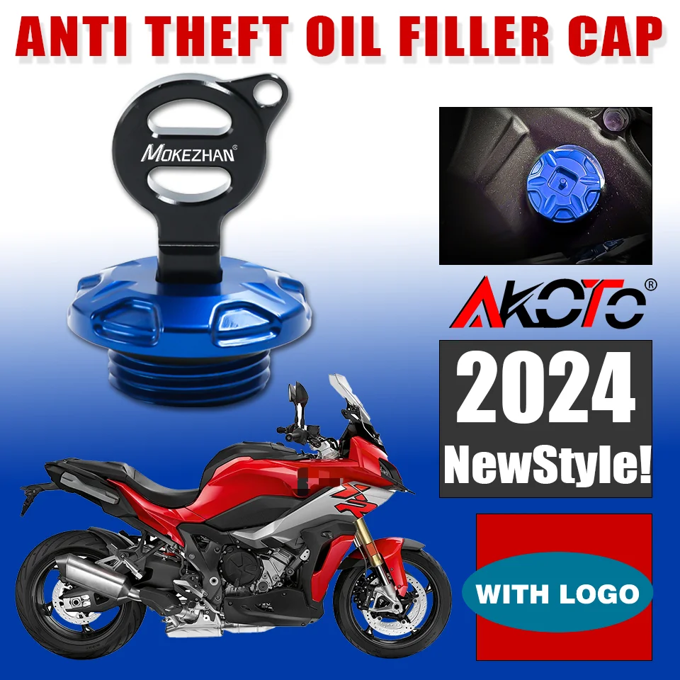 

NEW Motorcycles Anti theft Oil Filler Cap Engine Oil Plug Cover For BMW S1000XR S1000 XR XR S 1000XR 1000 XR 2014-2024 2023 2022