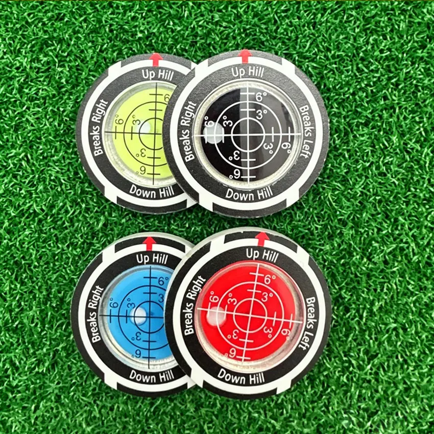 Golf-Nivelliergerät zur Gefällemessung, Höhenmessung, kreisförmig, 39 mm, Kappenklemme, Ballpositionsmarkierung, Geschenk für Golfer – Detail 8