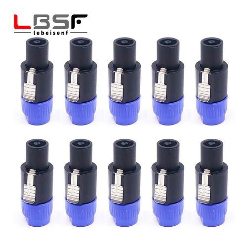 10 Uds conector macho Powercon de cuatro núcleos conector de Cable bloqueable + enchufe de chasis, conexión de alimentación de iluminación de escenario de pantalla LED B