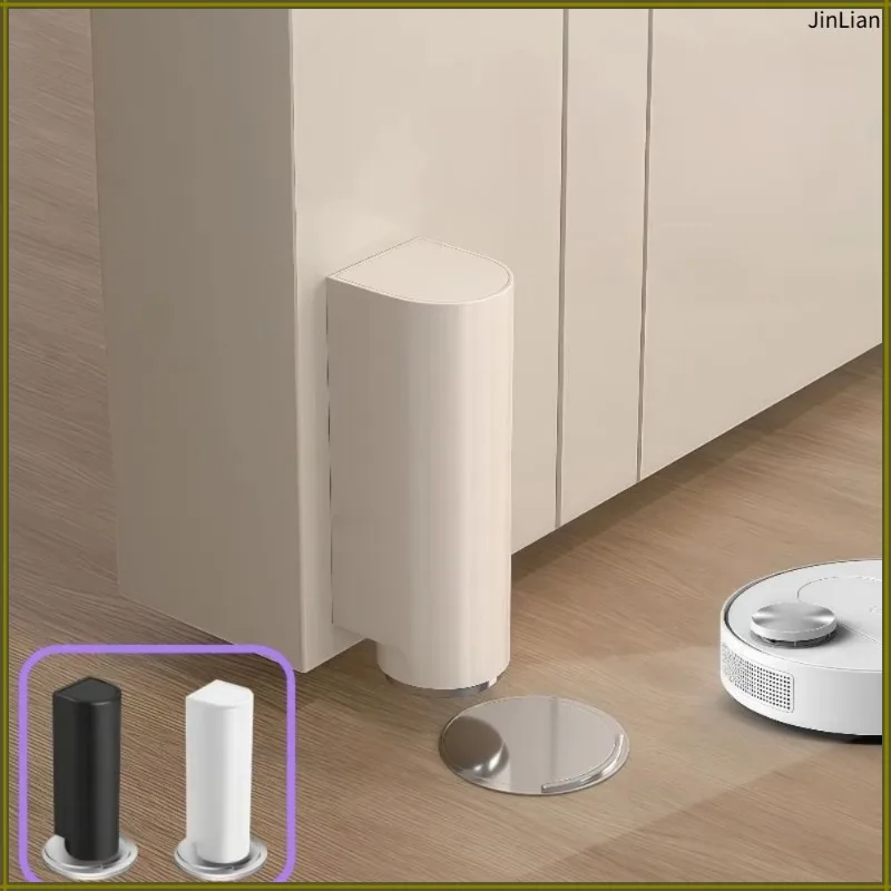 New Magnetic Door Stopper Heavy Duty No Punching Anti-Collision Doorstop Silent Damping Stainless Steel Door Base Indoor Door