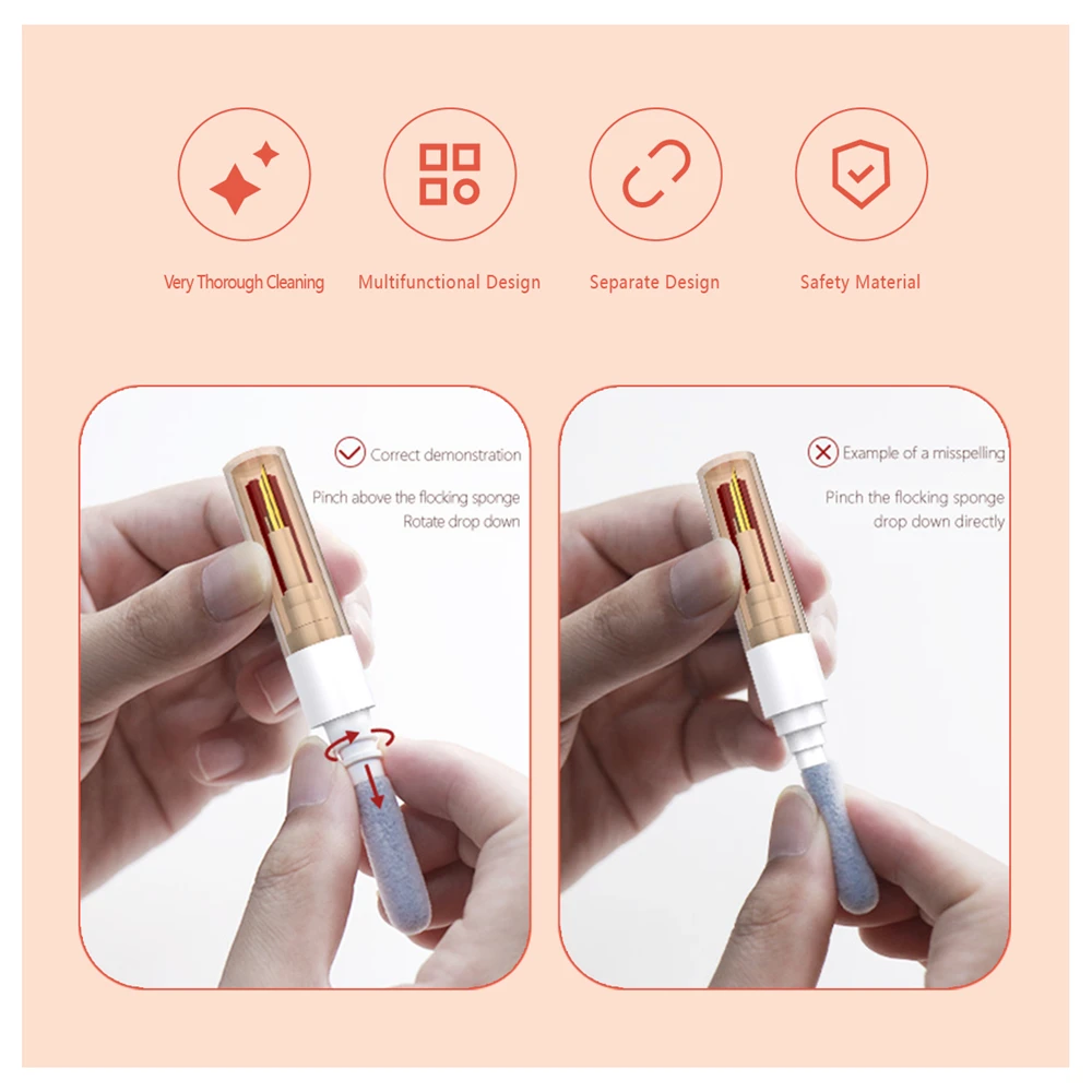 New Bluetooth-Compatible Headphone Keyboard Cleaner Kit Earphone Cleaning Pen Brush Earbuds Case Cleaning Tool For IPhone Xiaomi