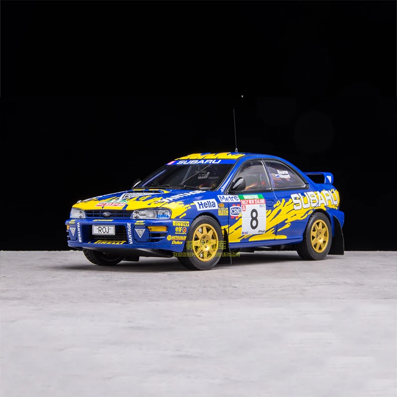 

Diecast 1:18 Scale Subaru Impreza WRC Rally 1997 New Zealand Station Simulation Alloy Car Model Display Collectible Souvenir