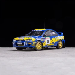 Diecast 1:18 Scale Subaru Impreza WRC Rally 1997 New Zealand Station Simulation Alloy Car Model Display Collectible Souvenir