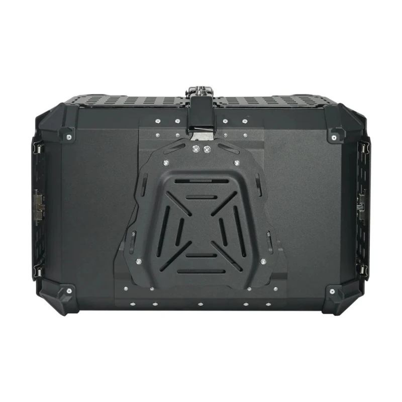 Motorcycle Top Box-Aluminum Alloy 65L Waterproof Multifunctional Foldable Lage with Quick Release Two-wing Design
