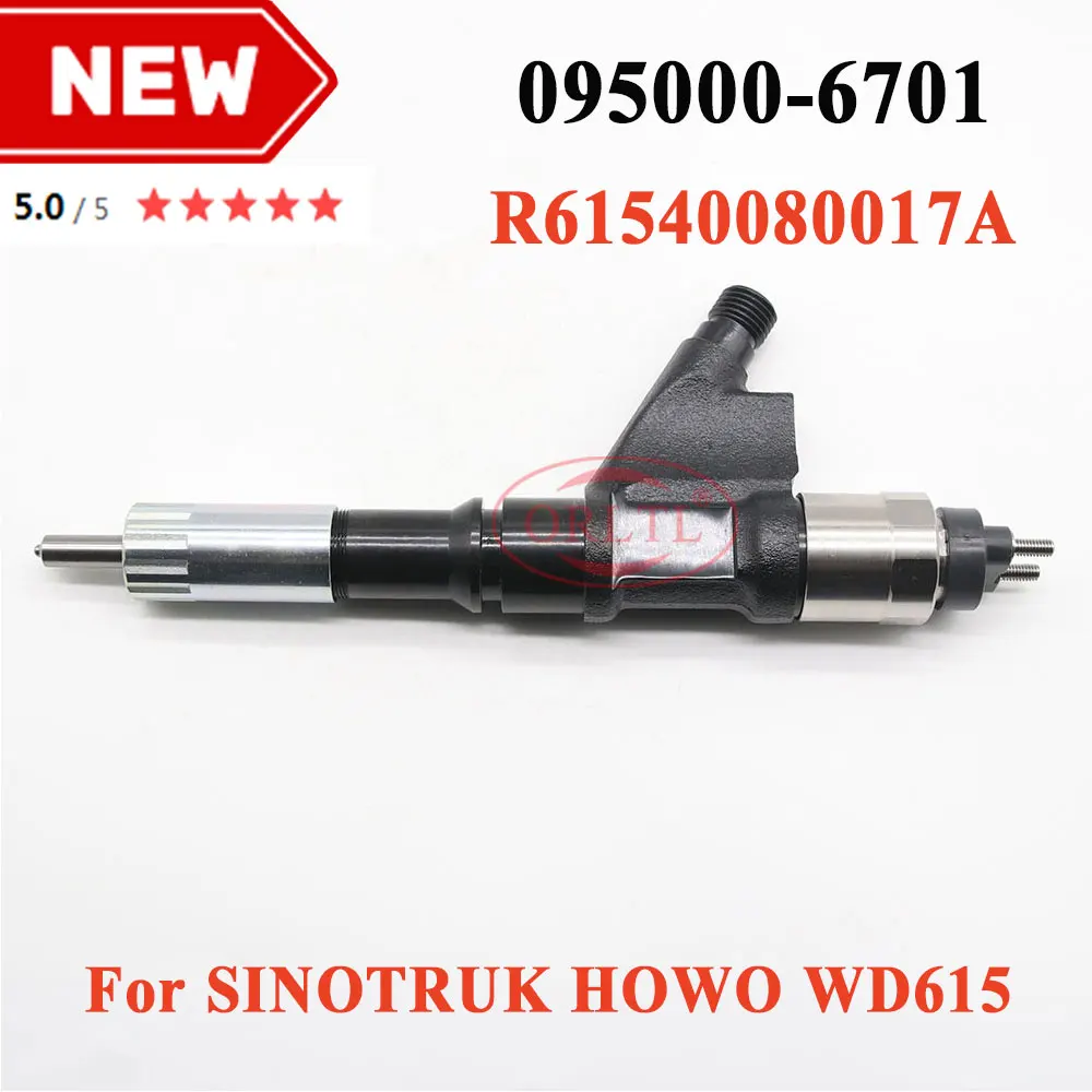 

095000-6701 New Injector 0950006701 Injection Nozzle 095000-6702 For HOWO SINOTRUK Engine WD615