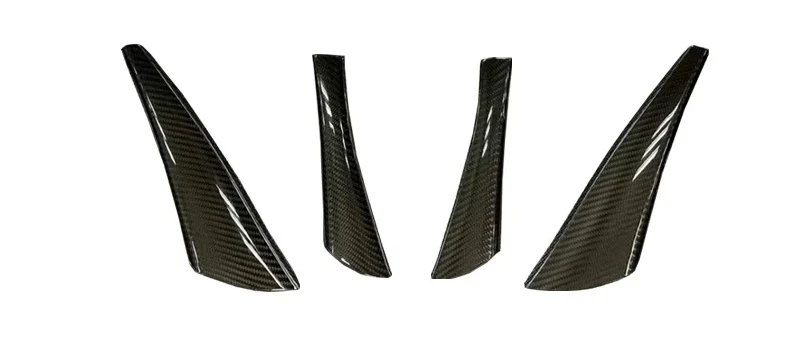 

Wholesale 4 PCS Dry Carbon Fiber Front Canards Front Bumper V Style For Toyot Supra A90 A91 Mk5