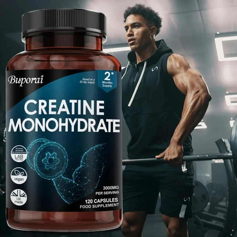 Creatine Monohydrate - Improves Cognitive Function, Boosts Cellular Energy, Promotes Muscle Growth and Recovery, Enhance Focus