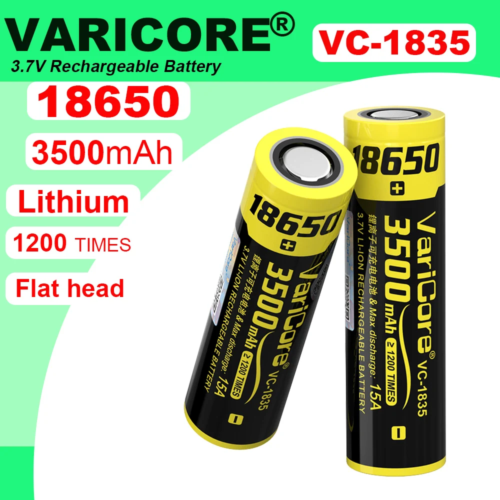 NUOVA batteria al litio VariCore 18650 VC-1835 3.7V Li-ion 3500mAh 15A batteria di scarica per dispositivi ad alto scarico