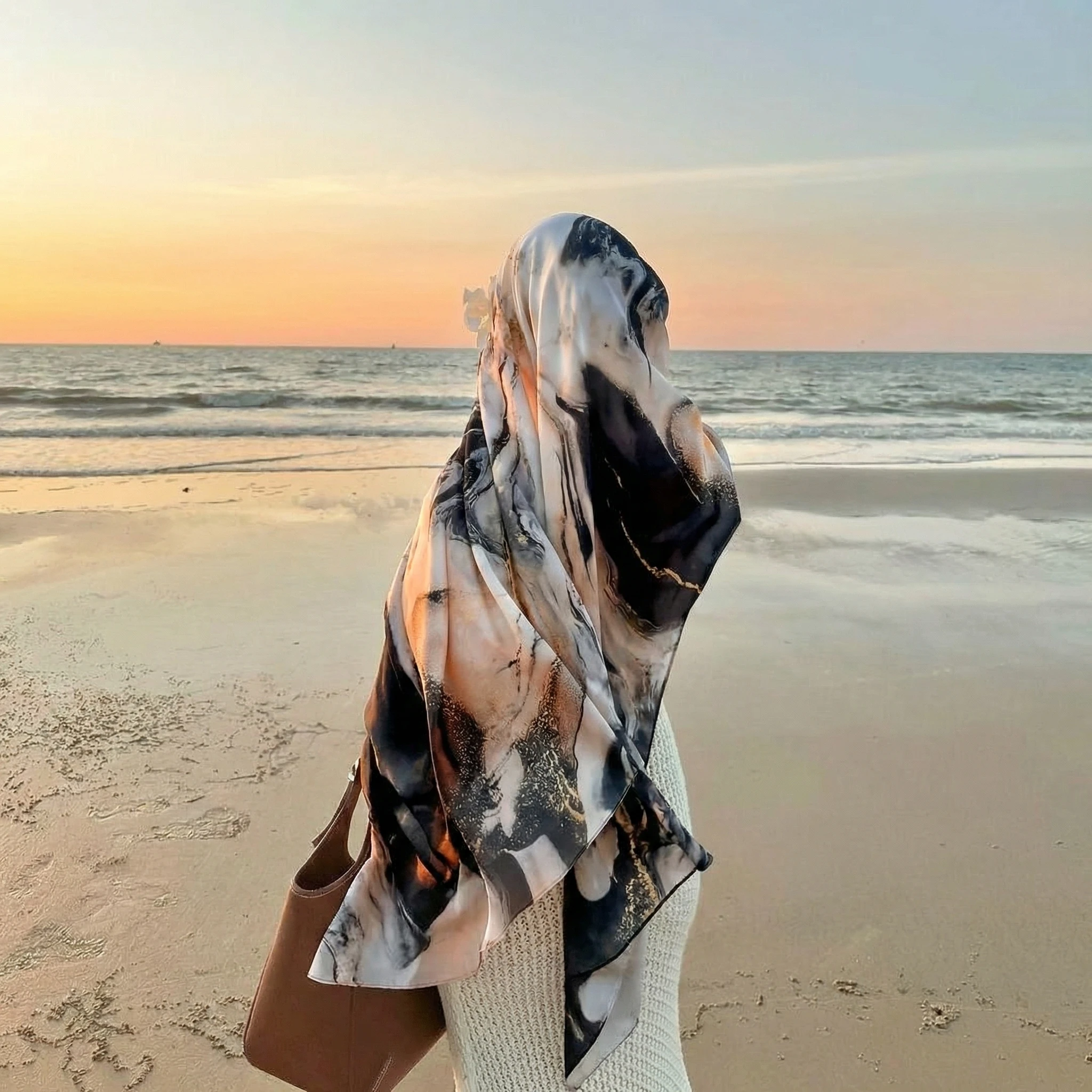 New Design Printed Hijabs Premium Watercolor Women Headscarf Soft Scarf Shawl Suitable For Daily Abaya Accessories Women Veil