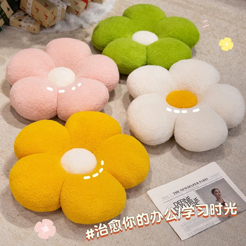 40/50/65cm Gefülltes Weiches Fünfblättriges Blumen-Plüschtier Niedliches Stuhl-Auto-Plüschkissen Büro-Schlafkissen Schönes Geburtstagsgeschenk