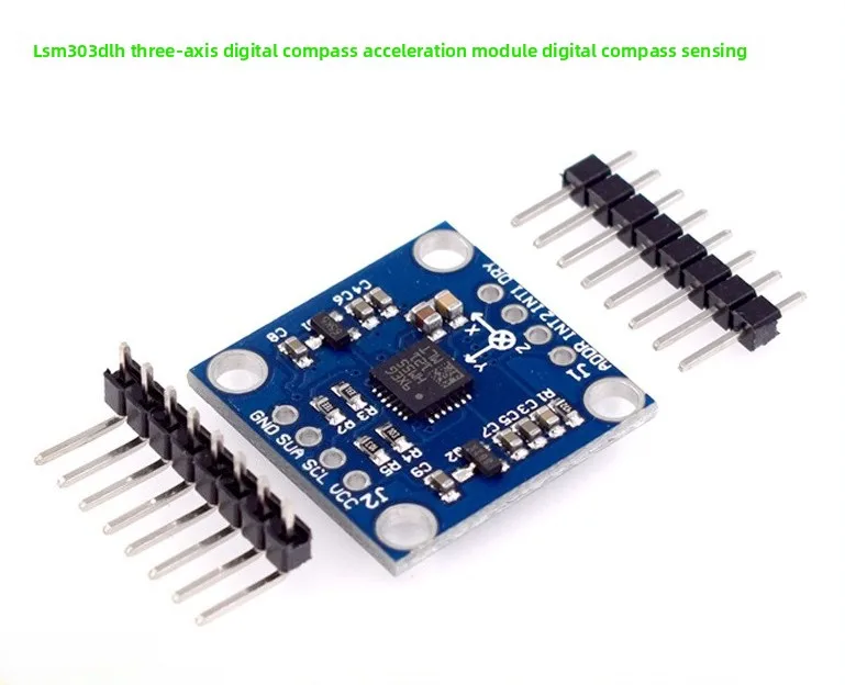 LSM303DLH 3‑Axis Accelerometer Electronic Compass Sensor Module IIC Communication 3‑5V Power Supply