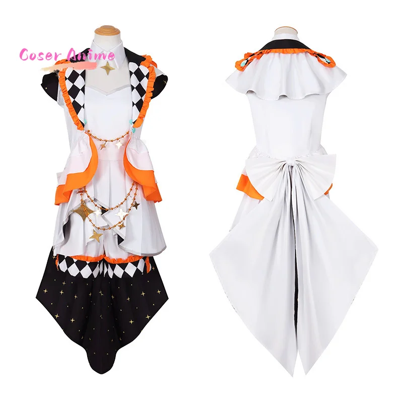 لعبة مشروع Sekai المرحلة الملونة! Kagamine Rin أزياء تنكرية موحدة للهالوين كرنفال حفلة عيد الميلاد لعب الأدوار الملابس Clo