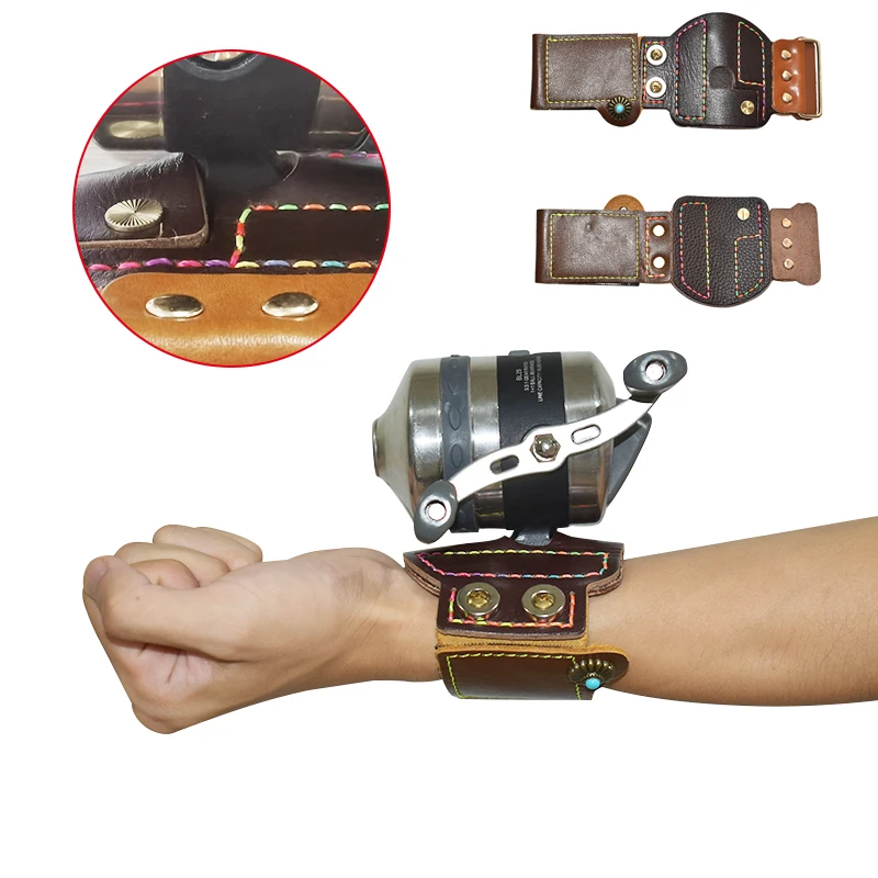 

Wrist Straps To Attach The Reel To The Hand Fishing Slingshot Accessories Fine Leather Craftsmanship Reel and Fishing Tackle