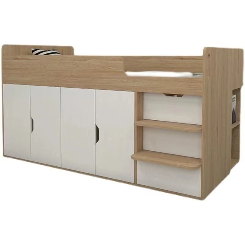 

Small apartment children's half-height bed combination multi-functional children's room single bed