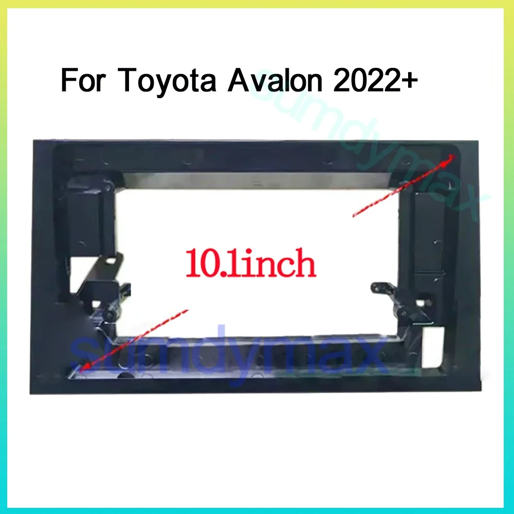 10.1 inch Car Frame Audio Fitting Adaptor Dash Trim Kits Facia Panel For Toyota Avalon 2022 2023 1Din Radio Player