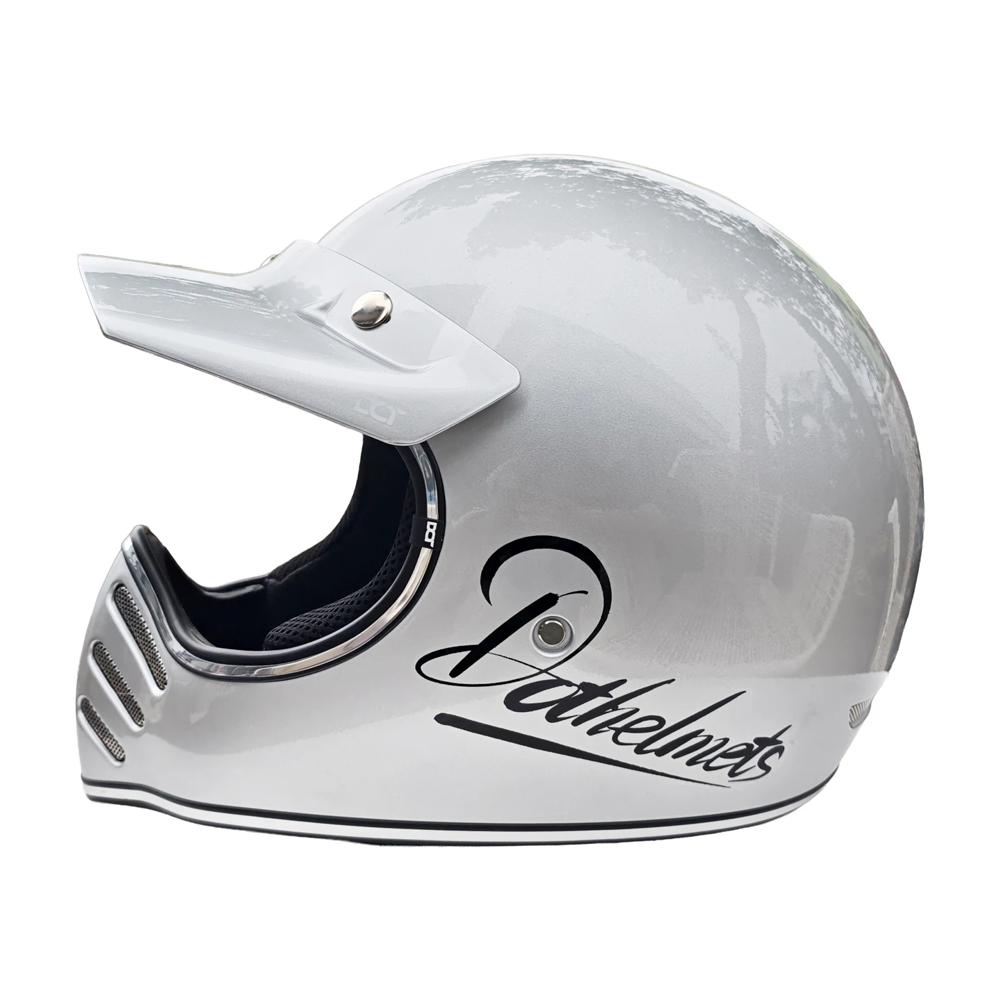 Motorcycle Helmet Hawk-Billed Helmet Is Suitable for Off-Road Vehicle Retro Cruise Tip Motorcycle Space Helmet
