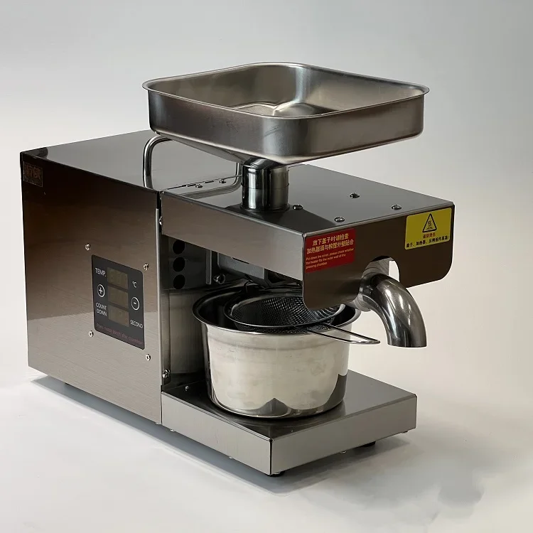 Mini máquina automática de prensado de aceite de maní y coco para uso doméstico, versión mejorada, prensadores fríos de girasol, 2023