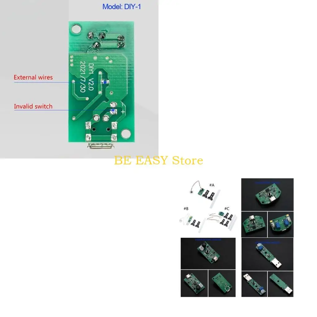 E28F Atomization Disc 5V Module USB Humidifier Atomization Plate Circuit Board Atomization Module 20mm Mist Atomizer DIY
