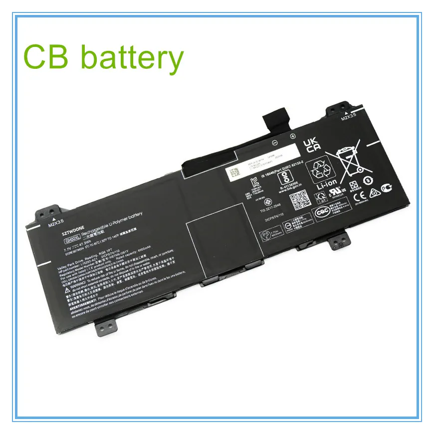 

47.3Wh GH02XL HSTNN-DB9M IB9C Laptop Battery For14A-NA0000ND,NA0052ND,X360 14A-CA0000NF,L75783-006 L75253-1C1