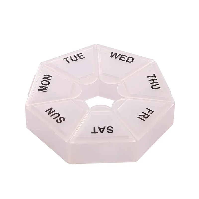 1Pcs Pill Case Plastic 7 Days Tablet Candy Box Portable Storage Holder Travel Organizer Pill Dispenser Container Storage Boxes