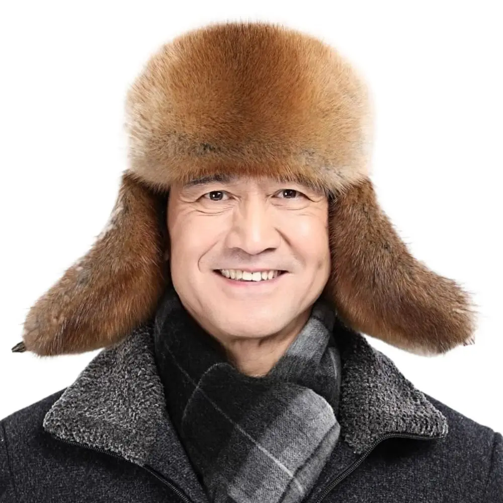 Fashion Thick Warm Winter Bomber Hat Windproof Ear Protection Ski Russian Cap Casual Earflap Bonnet for Men Women