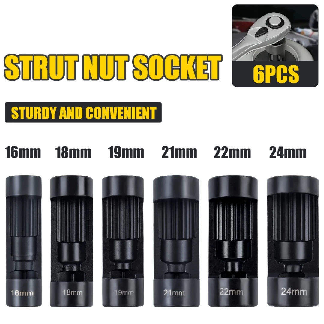 

Набор из 6 ключей для снятия амортизаторов 16-24 мм, инструмент для ремонта автомобилей, ручной инструмент