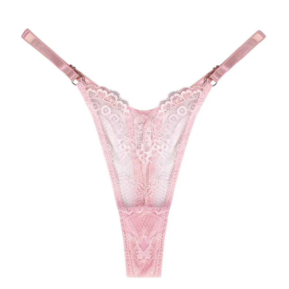 Low Rise Lace See Through Thongs para mulheres, T-Back, G-Strings, biquíni feminino, cuecas, calcinhas, roupas íntimas, calcinhas sexy