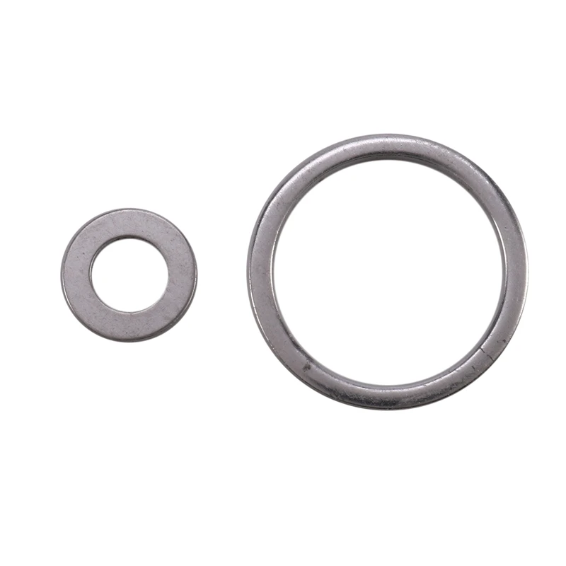 450 Pcs Washer Set Stainless Steel Washer Flat Washers Ring Plain Spring Washer Gaskets Assortment Kit