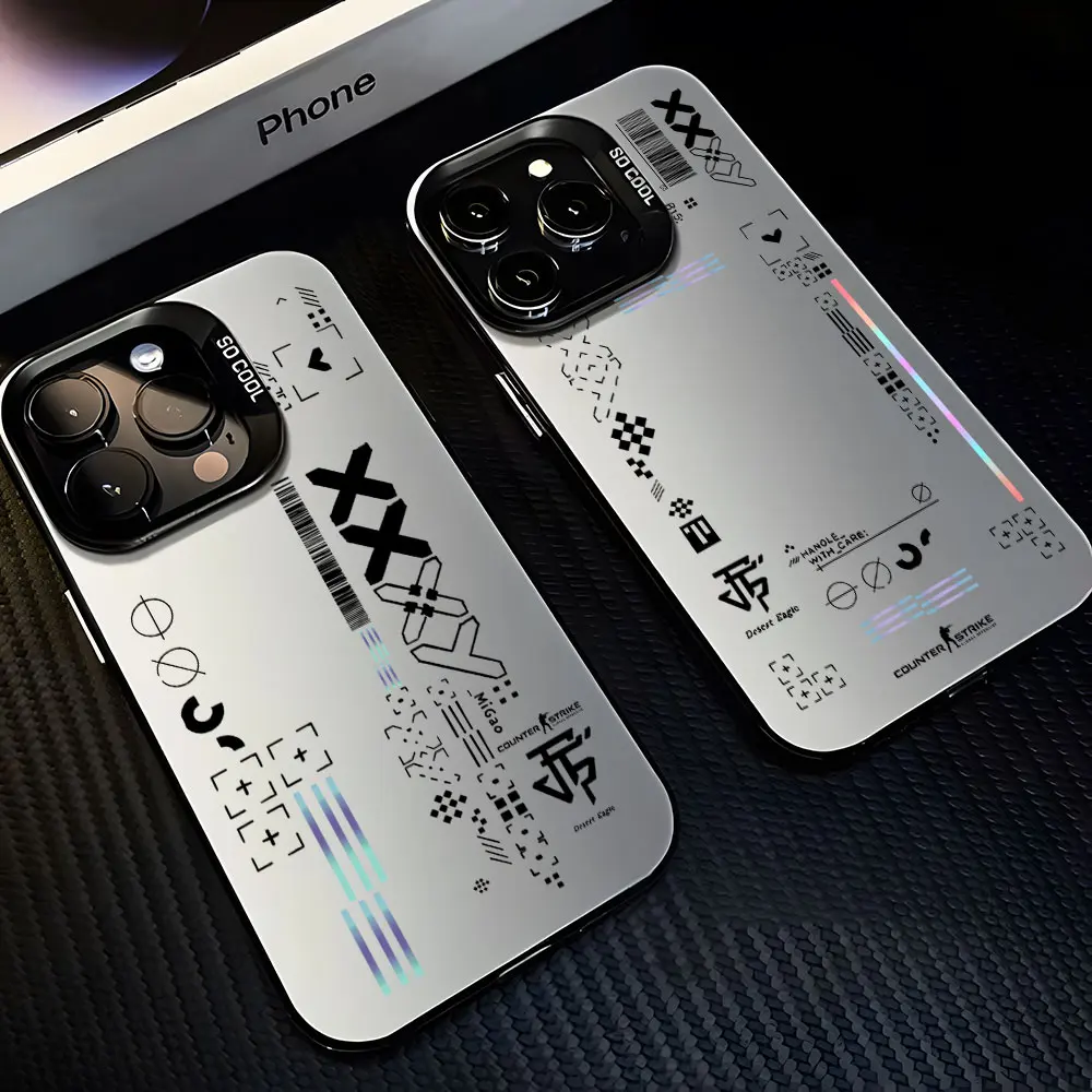 حافظة لهاتف سامسونج جالاكسي S25 S24 S23 S22 S21 S20 نوت 20 FE Ultra Edge Plus 5G مضادة للسقوط من Fashion Ins Game CSGO 2