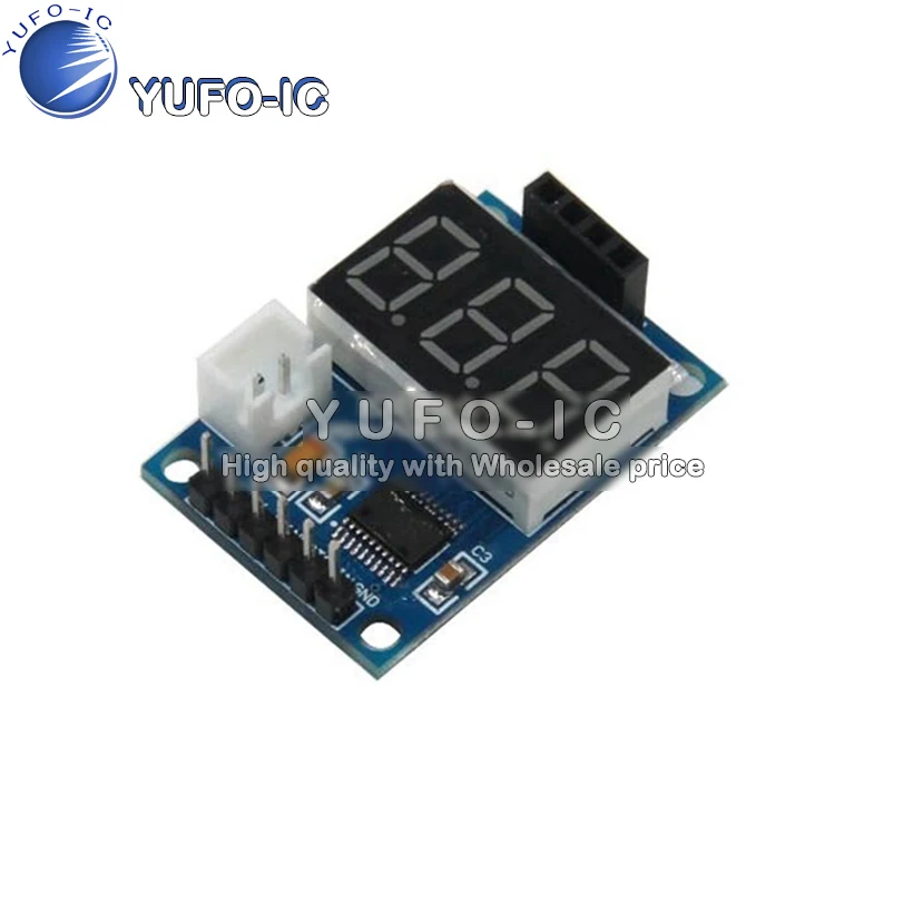 Ultrasonic Ranging Module HCSR04 Serial Output Test Panel Digital Tube Display Range Finder