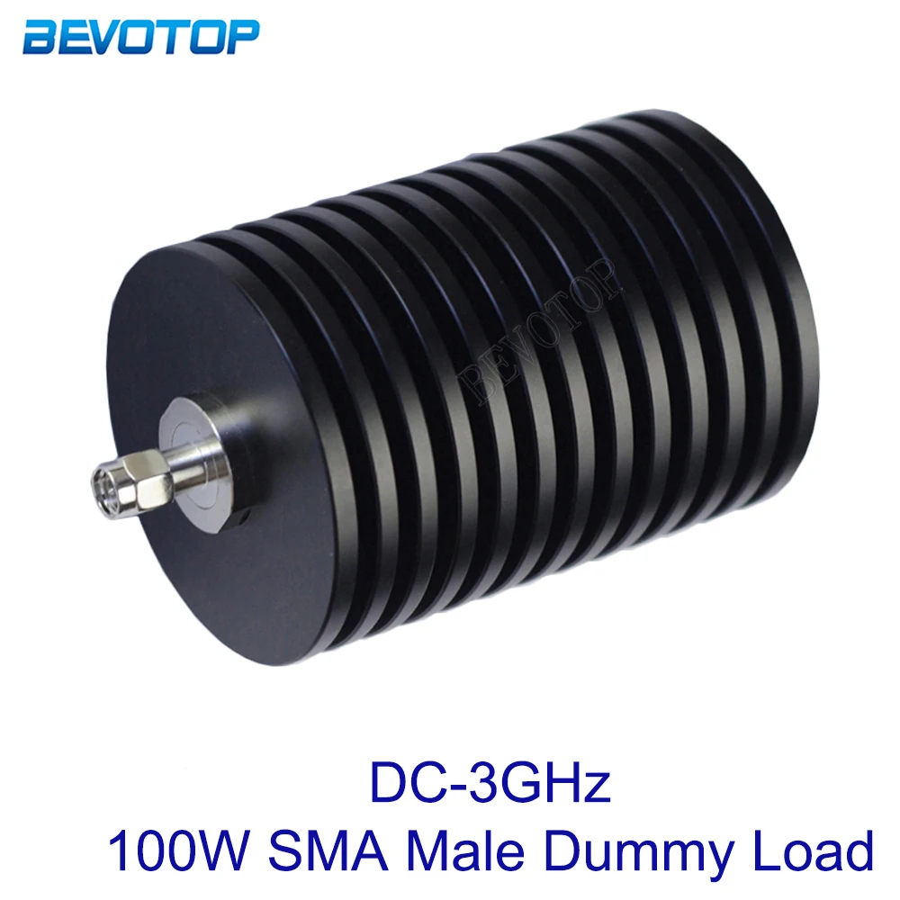 

100W DC-3GHz SMA Male Plug Connector RF Coaxial Termination Dummy Load 50ohm Nickel Plated RF Accessories