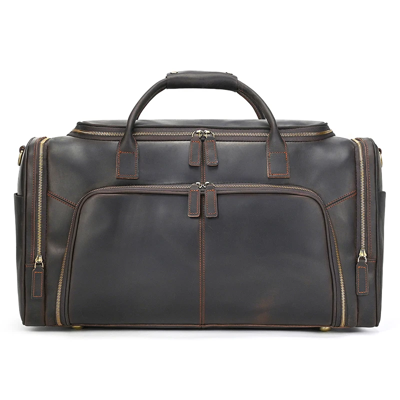 Large Capacity Men's Travel Bag New Designer Male Duffle Bags Weekend Bags Genuine Leather Handbags Crossbody For Travelling