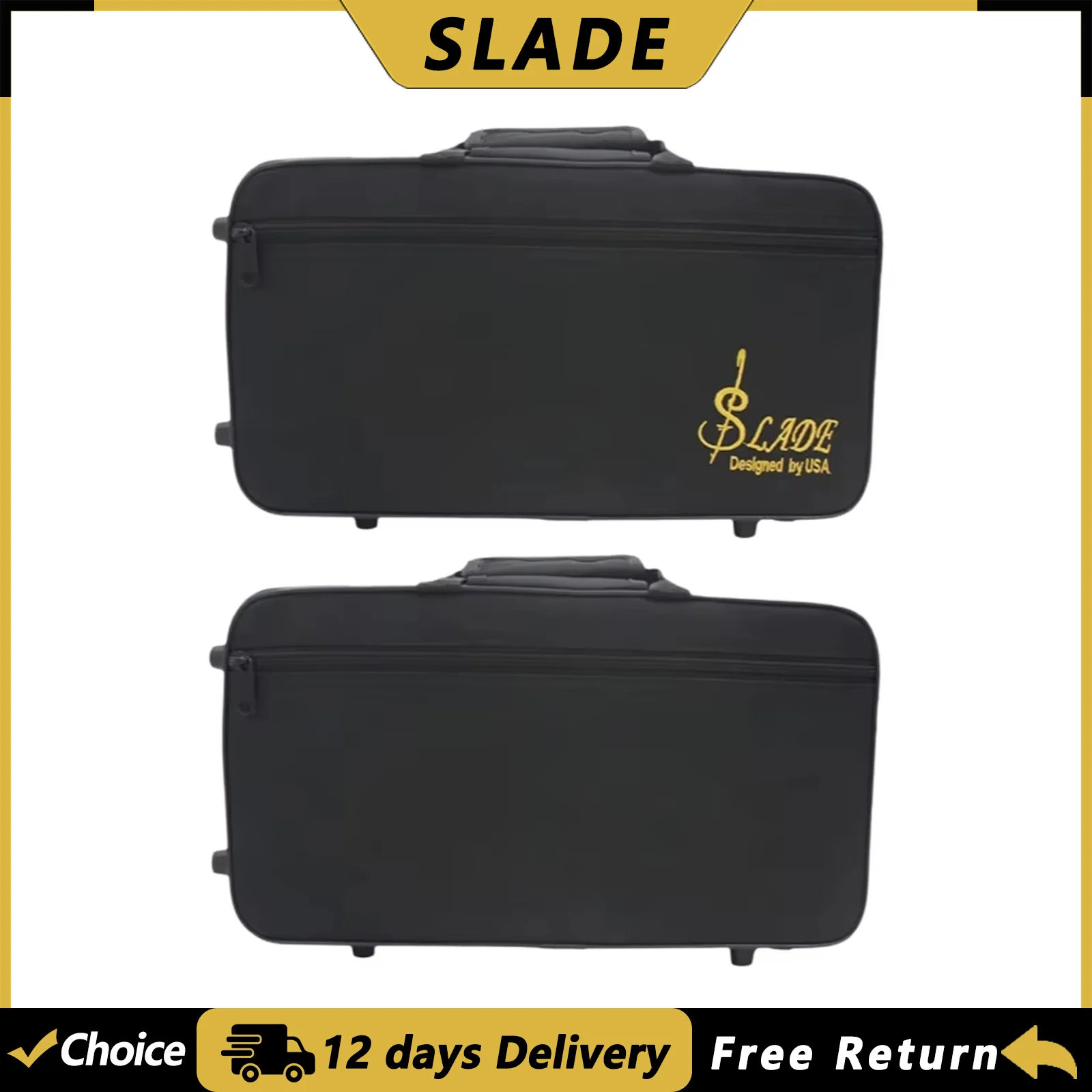 SLADE Clarinet Case Carrying Storage Bag Square Box Oxford Cloth Waterproof Handbag Woodwind Instrument Parts & Accessories