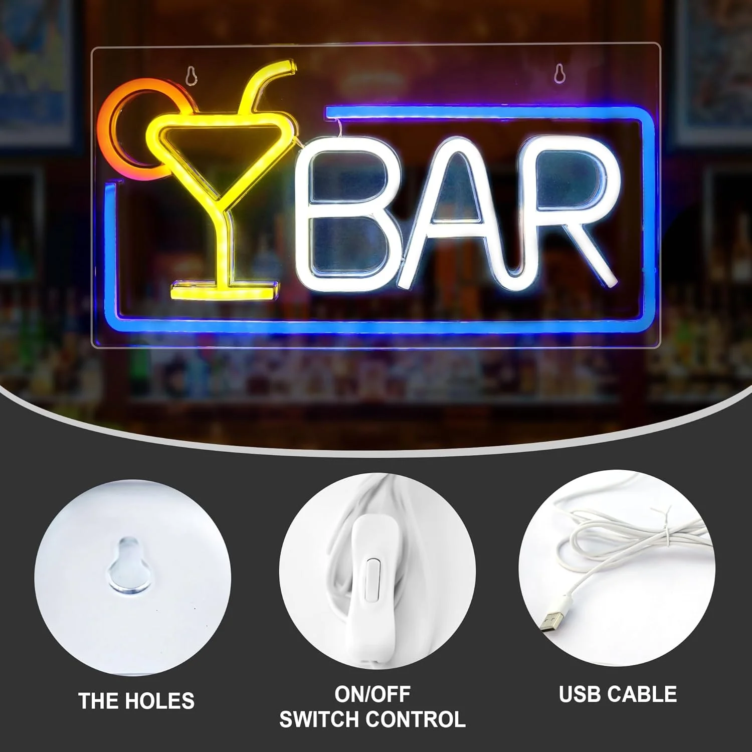 النيون Led تسجيل البيرة الوقت متجر بار مطعم فندق KTV ديكور النيون بار تسجيل عمود إضاءة LED علامات للمنزل بار حانة نادي الحفلات جدار ديكور