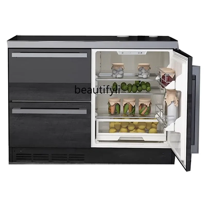 

horizontal refrigerator frequency conversion air-cooled frost-free cabinet embedded under the counter horizontal low freezer