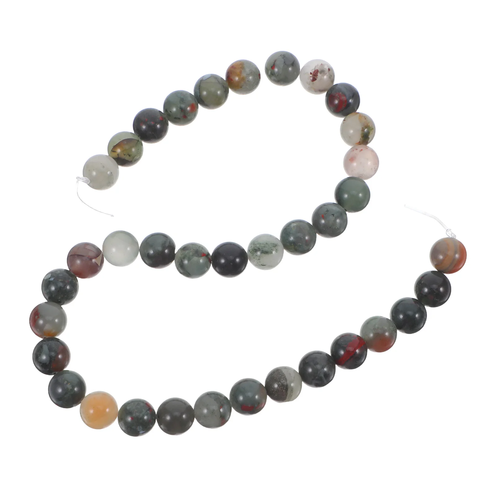 

1Set African Beads 10mm Natural Stone Round for DIY Jewelry Making Bracelets Necklaces Durable Material