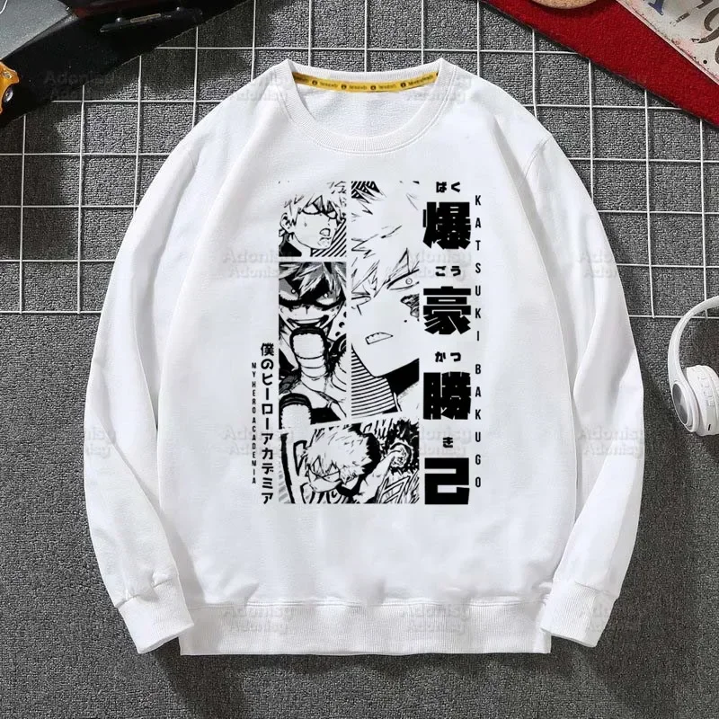 My Hero Academia Himiko Toga Katsuki Bakugo Men Fashion Hooded Sweatshirt Hot Sale Casual Clothes Customization