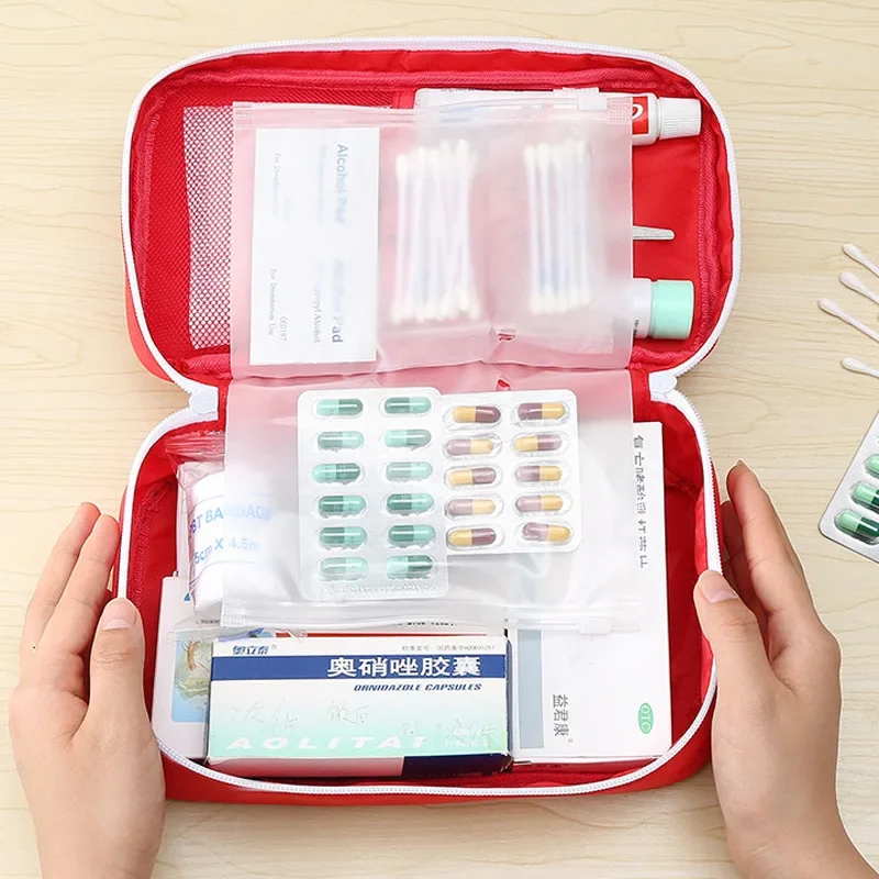 Trống Lớn Sơ Cứu Di Động Cứu Sinh Thảm Họa Động Đất Cấp Cứu Túi Dung Tích Lớn Nhà Xe Hơi/Ô Tô Y Tế Trọn Gói