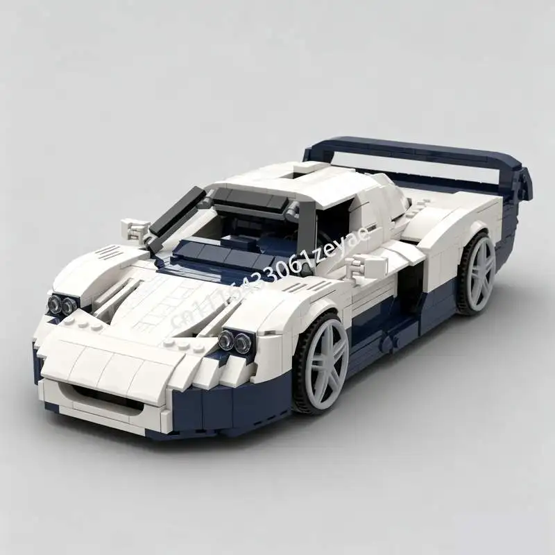 1724PCS High Performance Super Sports Car MOC Model Custom Puzzle DIY Technical Assembly Collection Display Toy Building Blocks
