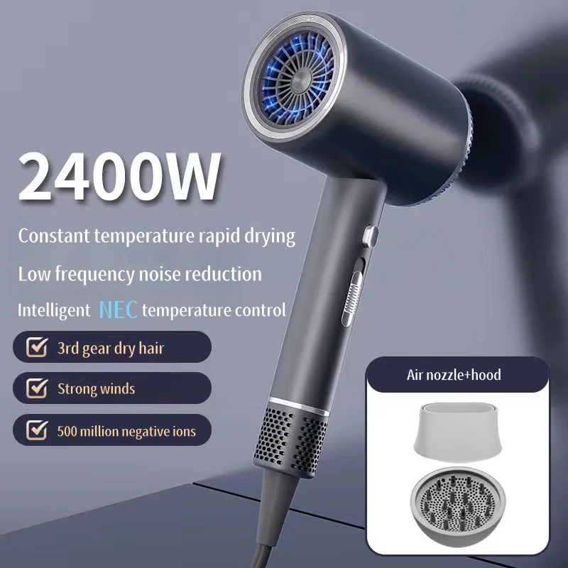 Internet Famous High-Speed Hair Dryer, High-Power Blue Light Negative Ion Cold And Hot Silent Hair Salon, Home Hammer Hair Dryer